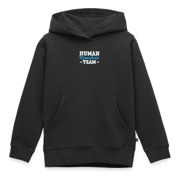 HR Manager Human Resource Mitarbeiter Job Beruf - Kinder Premium Organic Hoodie - Schwarz - Vorne - AI Model Kid Male (0cm)