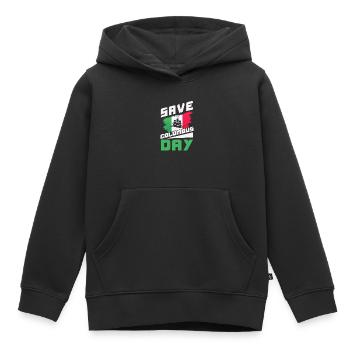 Christopher Columbus Italian American Columbus Day - Kids Premium Organic Hoodie - black - Front - AI Model Kid Male (0cm)