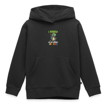 Professeur de paléontologie des dinosaures Enseignement Dino - Sweat Premium à capuche enfant bio - noir - Devant - AI Model Kid Male (0cm)