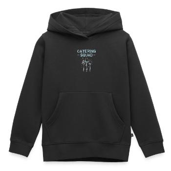 Service traiteur Traiteur Chef cuisinier Serveur - Sweat Premium à capuche enfant bio - noir - Devant - AI Model Kid Male (0cm)