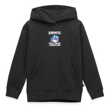 Unity Day Anti-Mobbing-Mobbing-Prävention Freundlichkeit - Kinder Premium Organic Hoodie - Schwarz - Vorne - AI Model Kid Male (0cm)
