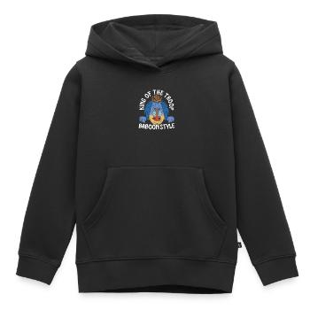 Pavian Affe Liebhaber Wildtier Tier Zoowärter - Kinder Premium Organic Hoodie - Schwarz - Vorne - AI Model Kid Male (0cm)