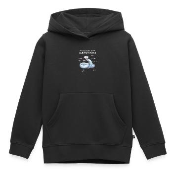 Albino-Kugel Phyton Giftige Schlange Albino-Schlange - Kinder Premium Organic Hoodie - Schwarz - Vorne - AI Model Kid Male (0cm)