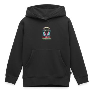 Lofi Music Lover Low Fidelity Japanische Ästhetik - Kinder Premium Organic Hoodie - Schwarz - Vorne - AI Model Kid Male (0cm)