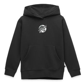 Cobia Amateur De Pêche Attrapeur De Poissons Pêcheur Pêcheur - Sweat Premium à capuche enfant bio - noir - Devant - AI Model Kid Male (0cm)