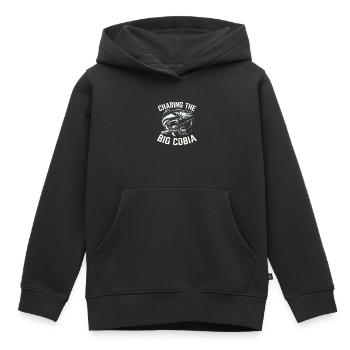 Cobia Amateur De Pêche Attrapeur De Poissons Pêcheur Pêcheur - Sweat Premium à capuche enfant bio - noir - Devant - AI Model Kid Male (0cm)