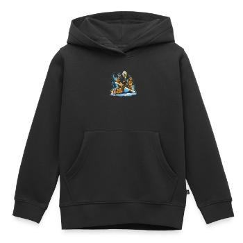 Hockey sur glace Gardien de but Gardien de but Gardien de but - Sweat Premium à capuche enfant bio - noir - Devant - AI Model Kid Male (0cm)