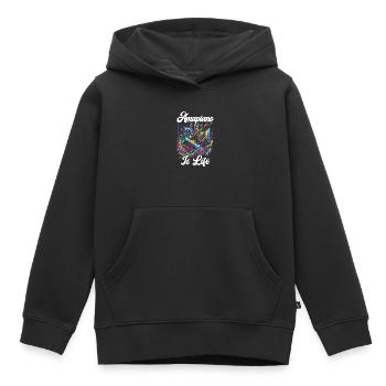 Amapiano Mélomane sud-africain Afrobeat - Sweat Premium à capuche enfant bio - noir - Devant - AI Model Kid Male (0cm)