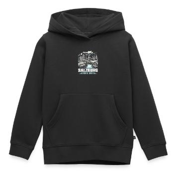 Salzburg Österreich Reisen Urlaubsland Österreich - Kinder Premium Organic Hoodie - Schwarz - Vorne - AI Model Kid Male (0cm)