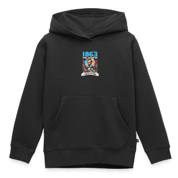 Proclamation d’émancipation Black Pride Juneteenth - Sweat Premium à capuche enfant bio - noir - Devant - AI Model Kid Male (0cm)