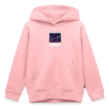 Amateur de volley-ball en salle Joueur de volley-ball sportif - Sweat Premium à capuche enfant bio - rose - Devant - AI Model Kid Female (0cm)