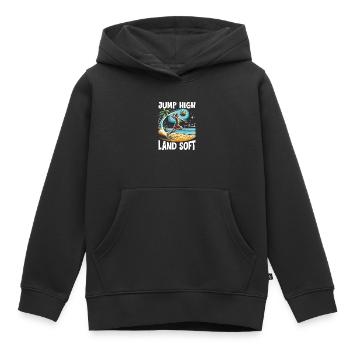 Beachvolleyball-Sportliebhaber Volleyballspieler - Kinder Premium Organic Hoodie - Schwarz - Vorne - AI Model Kid Male (0cm)