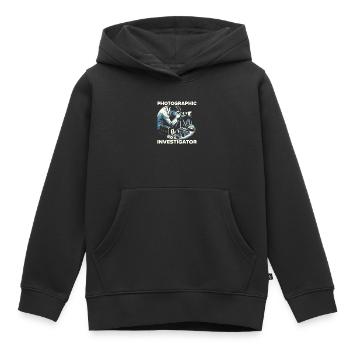 Photographe médico-légal Enquête sur les scènes de crime - Sweat Premium à capuche enfant bio - noir - Devant - AI Model Kid Male (0cm)