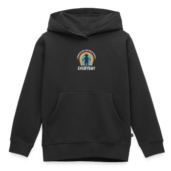 AuDHD Autismus ADHS Autistisches Spektrum Neurodiversität - Kinder Premium Organic Hoodie - Schwarz - Vorne - AI Model Kid Male (0cm)