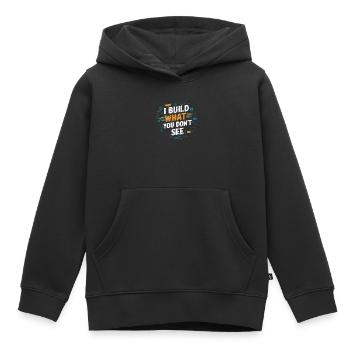Backend-Entwickler Programmierung Softwareprogrammierer - Kinder Premium Organic Hoodie - Schwarz - Vorne - AI Model Kid Male (0cm)