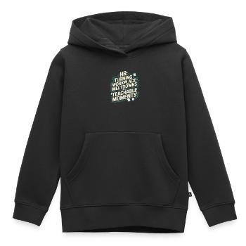 HR Manager Human Resource Employee Workplace Drama - Kids Premium Organic Hoodie - black - Front - AI Model Kid Male (0cm)