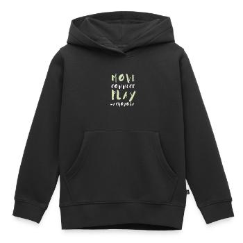 Acroyoga Manual Acro Yoga Yogi - Kinder Premium Organic Hoodie - Schwarz - Vorne - AI Model Kid Male (0cm)
