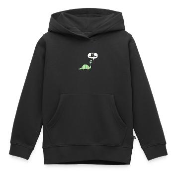 Data Scientist statisticien de la distribution normale - Sweat Premium à capuche enfant bio - noir - Devant - AI Model Kid Male (0cm)