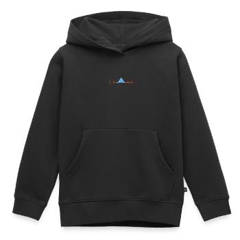 Data Scientist statisticien de la distribution normale - Sweat Premium à capuche enfant bio - noir - Devant - AI Model Kid Male (0cm)