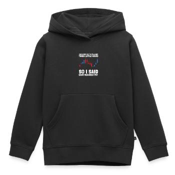Options Trading Cash Secured Puts Future Forex - Kinder Premium Organic Hoodie - Schwarz - Vorne - AI Model Kid Male (0cm)