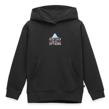 Options Trading Cash Secured Puts Future Forex - Kinder Premium Organic Hoodie - Schwarz - Vorne - AI Model Kid Male (0cm)