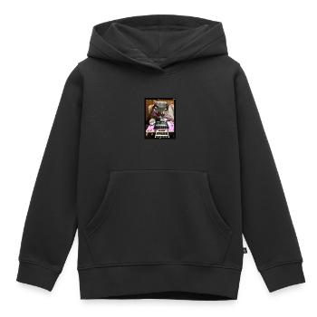 Pedal Steel Guitar - Sweat Premium à capuche enfant bio - noir - Devant - AI Model Kid Male (0cm)