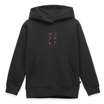 Cheerleader Tumbling Acrobat Cartwheel Maman - Sweat Premium à capuche enfant bio - noir - Devant - AI Model Kid Male (0cm)