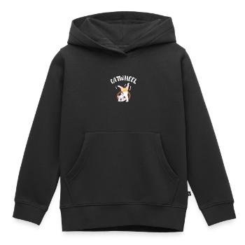 Cheerleader Tumbling Acrobat Cartwheel Maman - Sweat Premium à capuche enfant bio - noir - Devant - AI Model Kid Male (0cm)
