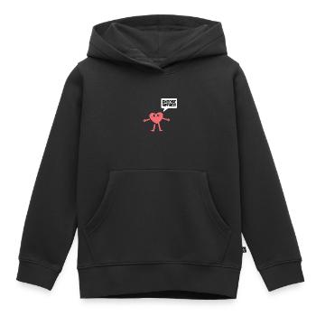 Journée internationale du bonheur - Sweat Premium à capuche enfant bio - noir - Devant - AI Model Kid Male (0cm)