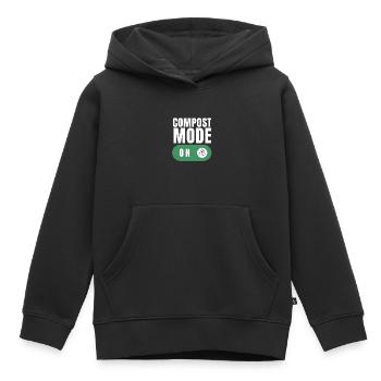 Compost Your Enemies - Kids Premium Organic Hoodie - black - Front - AI Model Kid Male (0cm)