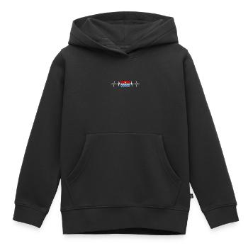 Royaume-Uni Drapeau du Grand Londres - Sweat Premium à capuche enfant bio - noir - Devant - AI Model Kid Male (0cm)
