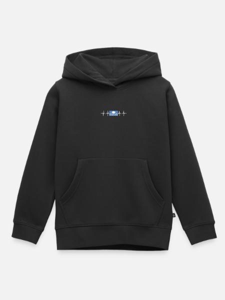 United Kingdom Isle Of Wight Flag - Kids Premium Organic Hoodie - black