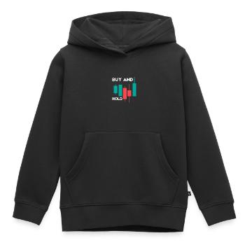 Investment Strategy Buy And Hold - Kids Premium Organic Hoodie - black - Front - AI Model Kid Male (0cm)