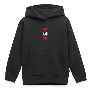 Investment Strategy Buy And Hold - Kids Premium Organic Hoodie - black - Front - AI Model Kid Male (0cm)