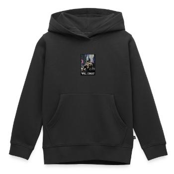 NY Stock Exchange Bull - Kinder Premium Organic Hoodie - Schwarz - Vorne - AI Model Kid Male (0cm)