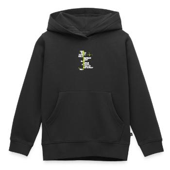 Le casting d'anatomie de Gray - Sweat Premium à capuche enfant bio - noir - Devant - AI Model Kid Male (0cm)