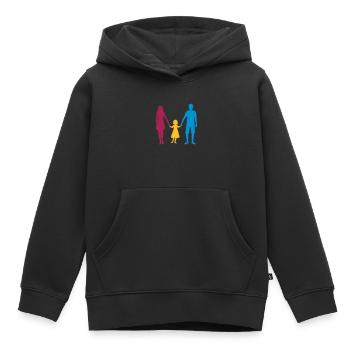 familie mutter mama mom muttertag vater papa und t - Kinder Premium Organic Hoodie - Schwarz - Vorne - AI Model Kid Male (0cm)