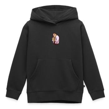 Faultier Arzt oder Doktor Ärzte Geschenk - Kinder Premium Organic Hoodie - Schwarz - Vorne - AI Model Kid Male (0cm)