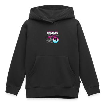 Border Collie - Kinder Premium Organic Hoodie - Schwarz - Vorne - AI Model Kid Male (0cm)