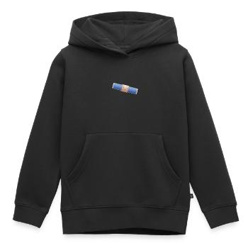 Pansement # 4 - Sweat Premium à capuche enfant bio - noir - Devant - AI Model Kid Male (0cm)