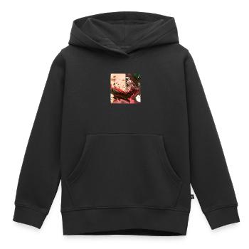 Galaxie - Sweat Premium à capuche enfant bio - noir - Devant - AI Model Kid Male (0cm)