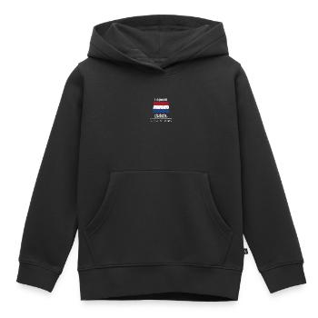 Pays-Bas Pays-Bas Néerlandais Néerlandais - Sweat Premium à capuche enfant bio - noir - Devant - AI Model Kid Male (0cm)