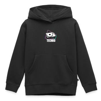 Techno-Decks - Kinder Premium Organic Hoodie - Schwarz - Vorne - AI Model Kid Male (0cm)