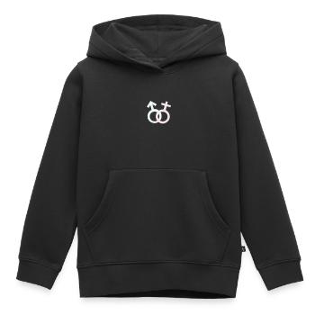 Geschlechter Symbole - Kinder Premium Organic Hoodie - Schwarz - Vorne - AI Model Kid Male (0cm)
