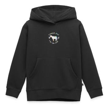 j'peux pas j'ai un âne - ane - Sweat Premium à capuche enfant bio - noir - Devant - AI Model Kid Male (0cm)