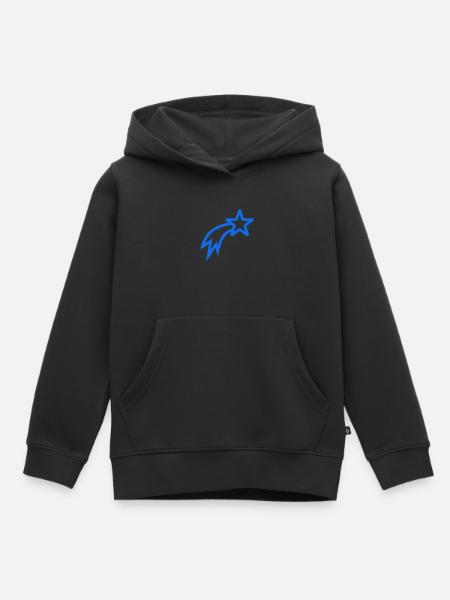 Étoile filante Stern - Sweat Premium à capuche enfant bio - noir
