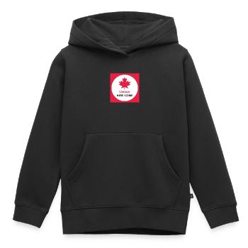 Kanada Here I Come - Kinder Premium Organic Hoodie - Schwarz - Vorne - AI Model Kid Male (0cm)