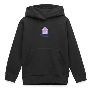 Breakfast MAKER - Sweat Premium à capuche enfant bio - noir - Devant - AI Model Kid Male (0cm)