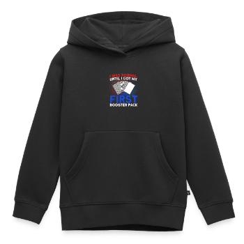 Carte à collectionner Jeu de cartes à jouer Cadeau de jeu de cartes - Sweat Premium à capuche enfant bio - noir - Devant - AI Model Kid Male (0cm)