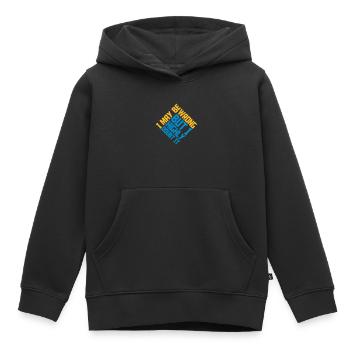 Je peux me tromper - Sweat Premium à capuche enfant bio - noir - Devant - AI Model Kid Male (0cm)